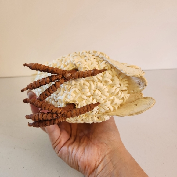 Snowy Snow Owl White Rustic Home Decor Figurine Shelf Sitter Boho Eclectic - Picture 4 of 5